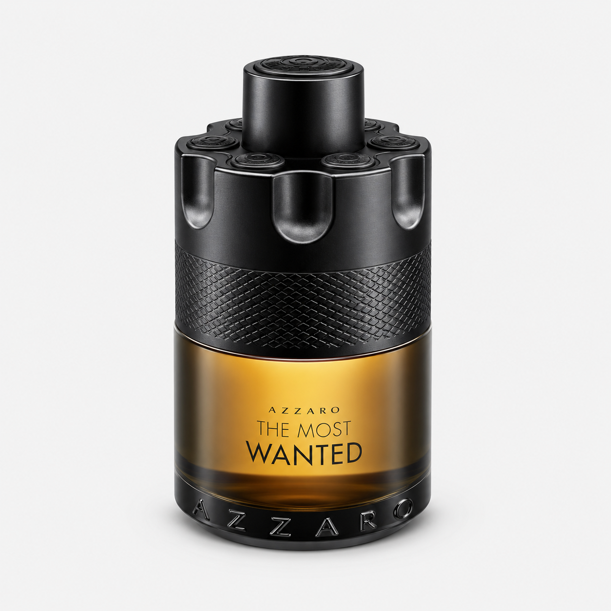 Azzaro The Most Wanted perfume bottle on a white background